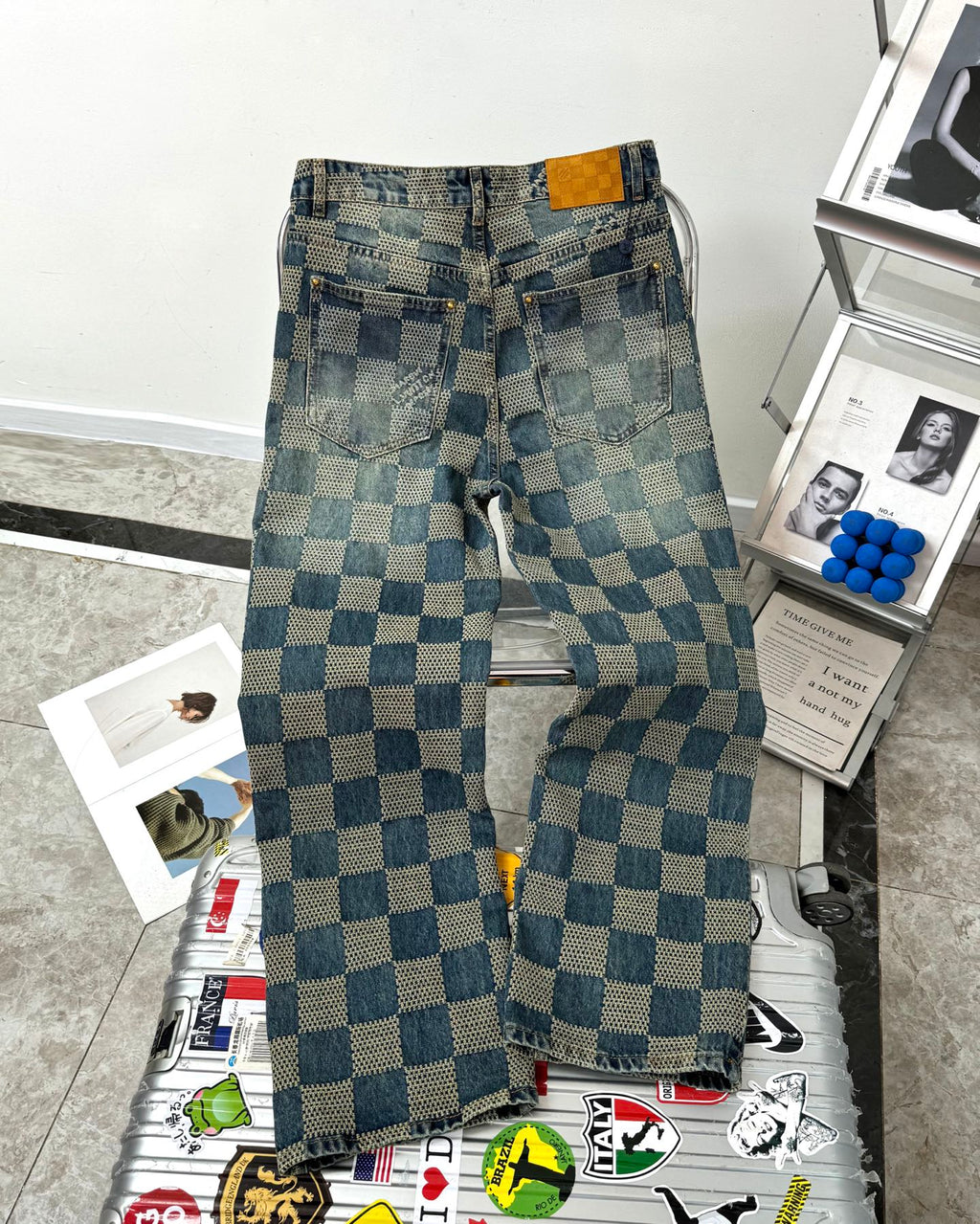 VV Plaid jeans 1825022820
