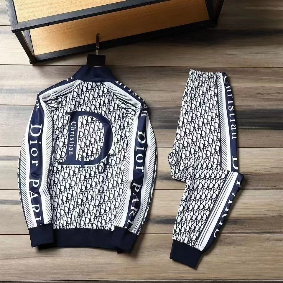 New fashion men's color sports suit