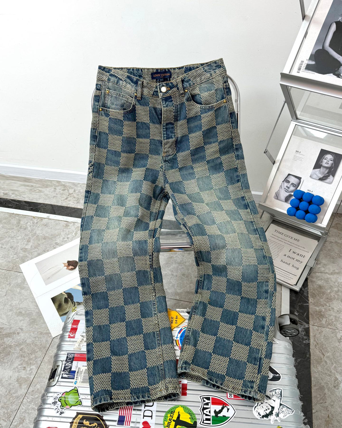 VV Plaid jeans 1825022820