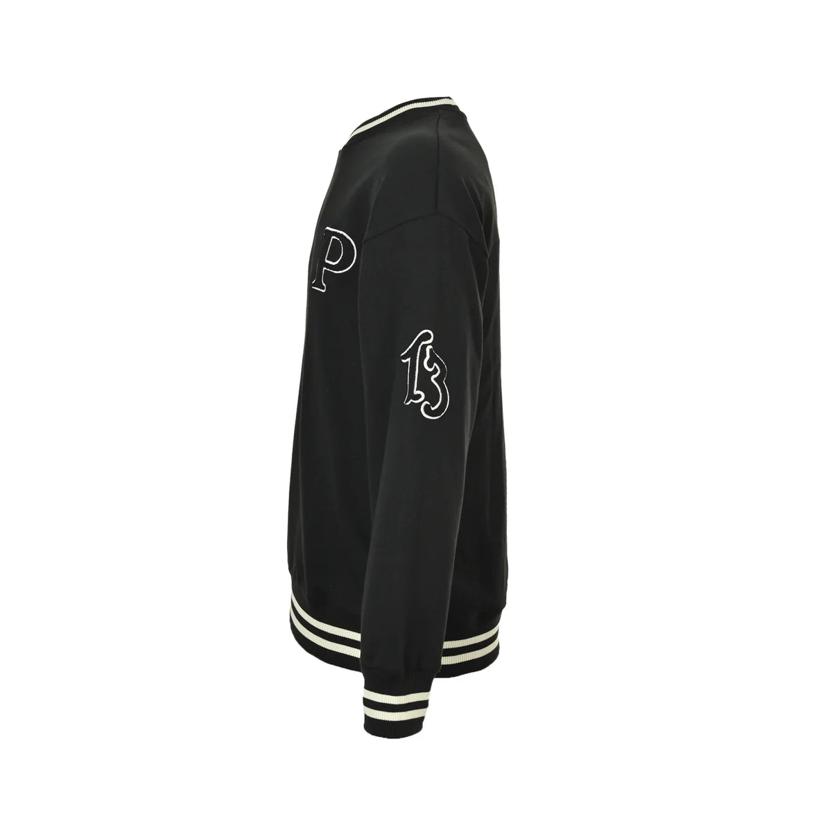Color-blocked embroidered crewneck sweatshirt 1426011207