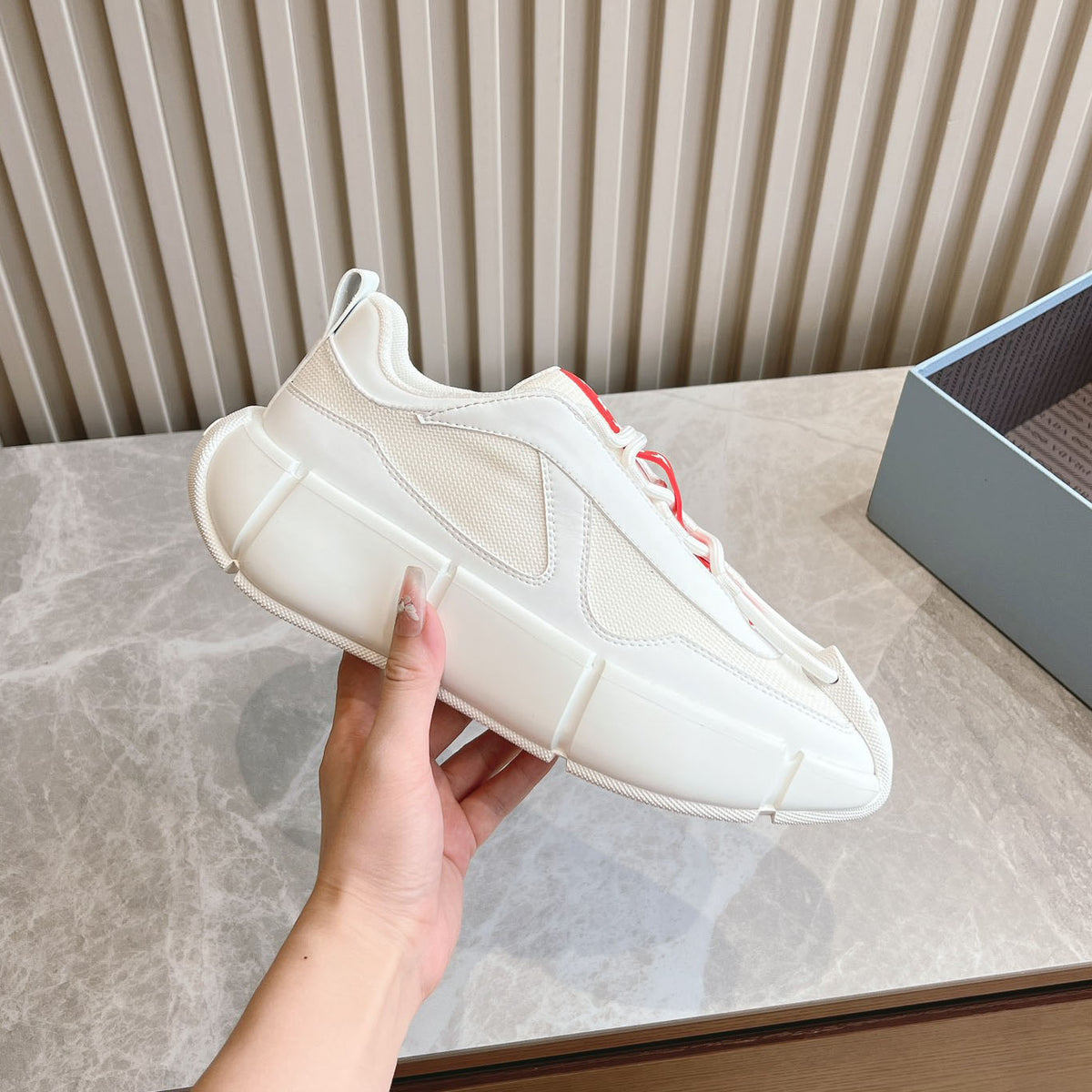 PR Mesh lace-up sneakers 1824091313