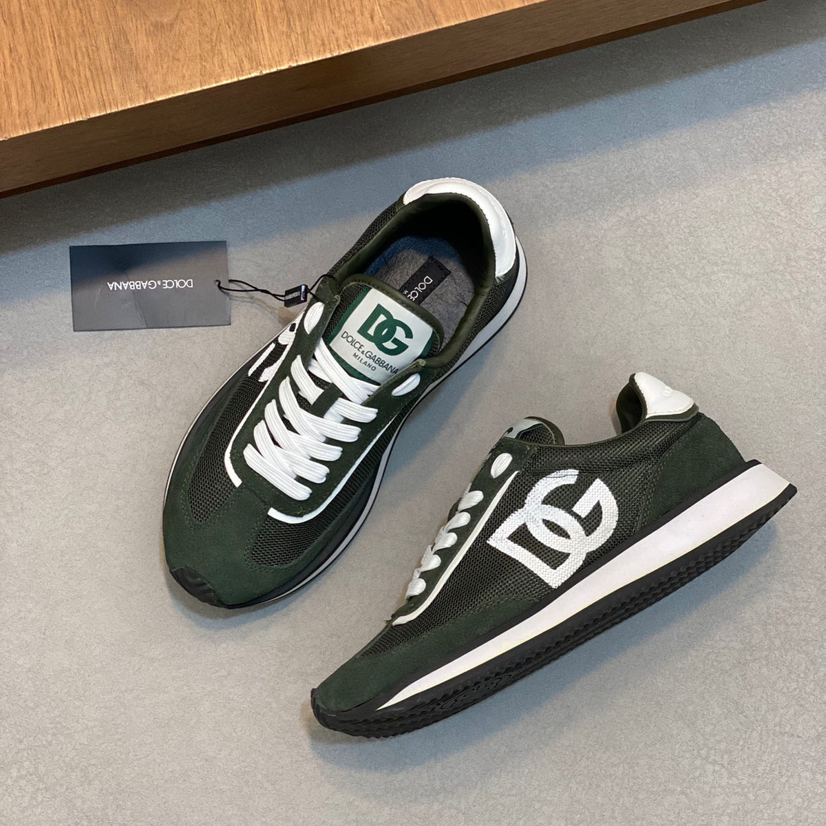 D&G New cowhide lining TPR elastic outsole sneakers XC24092813