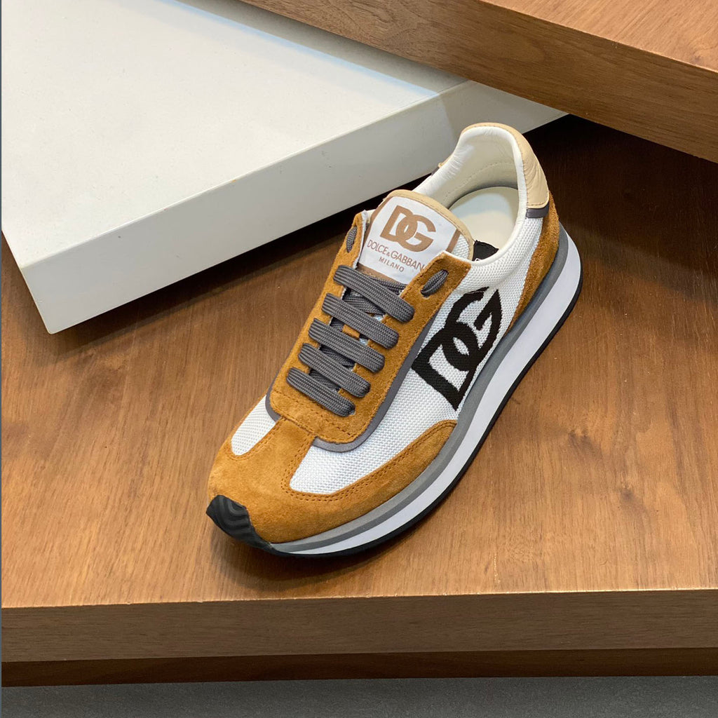 D&G New cowhide lining TPR elastic outsole sneakers XC24092813