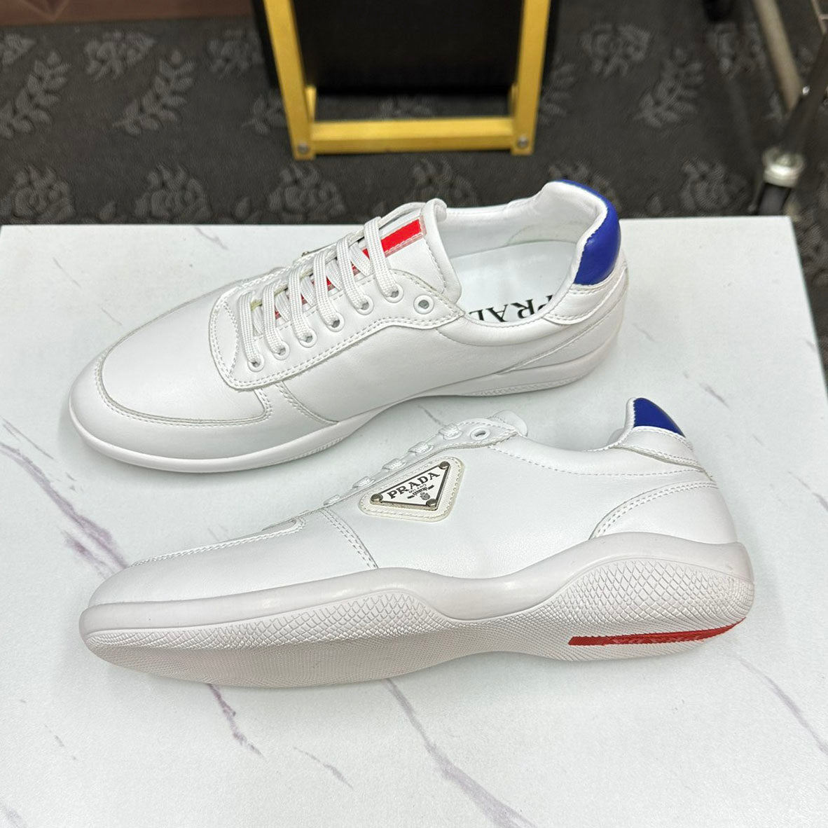 PR Leather lace-up sneakers 1824101301