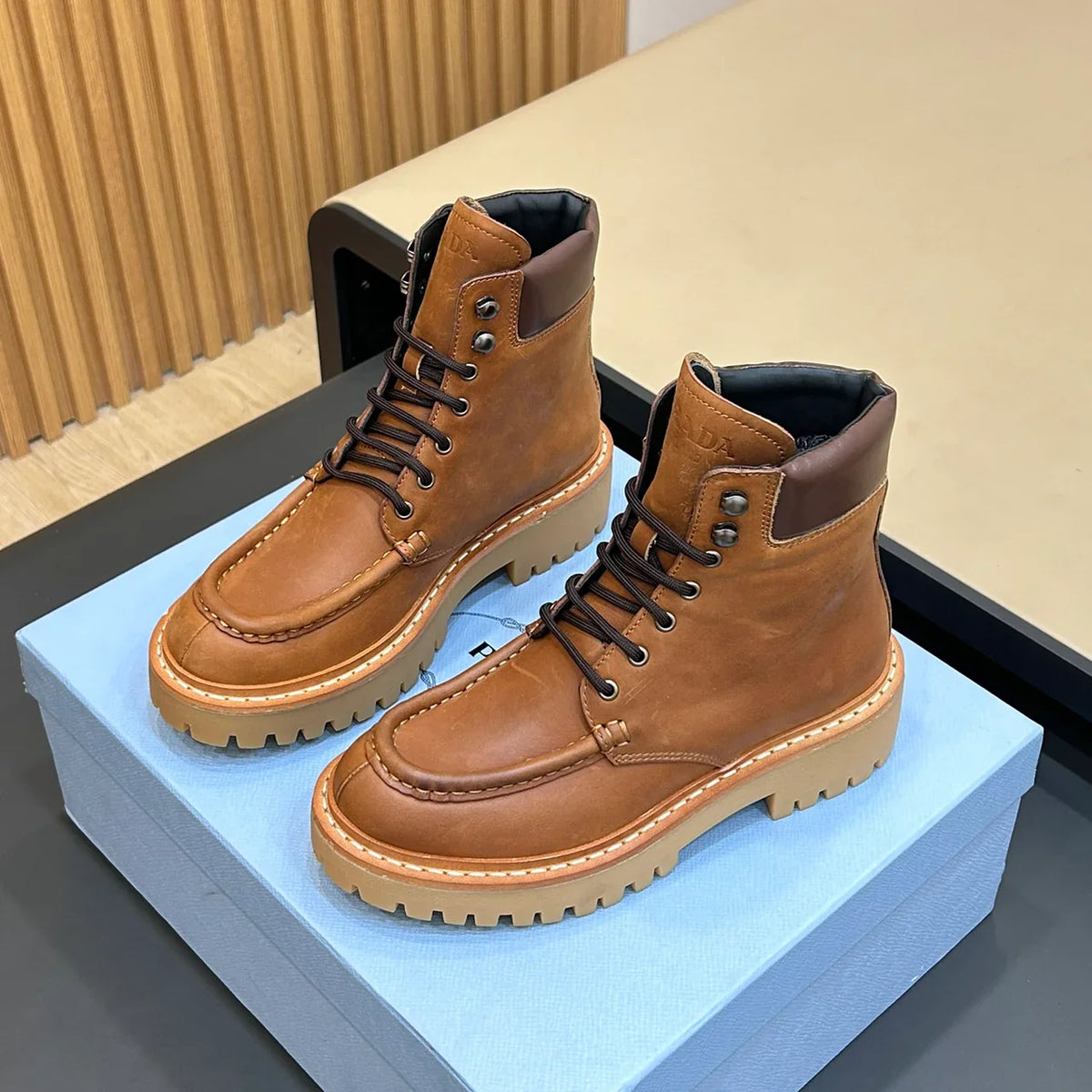 New PR Men's Genuine Leather Short Boots 1025103123