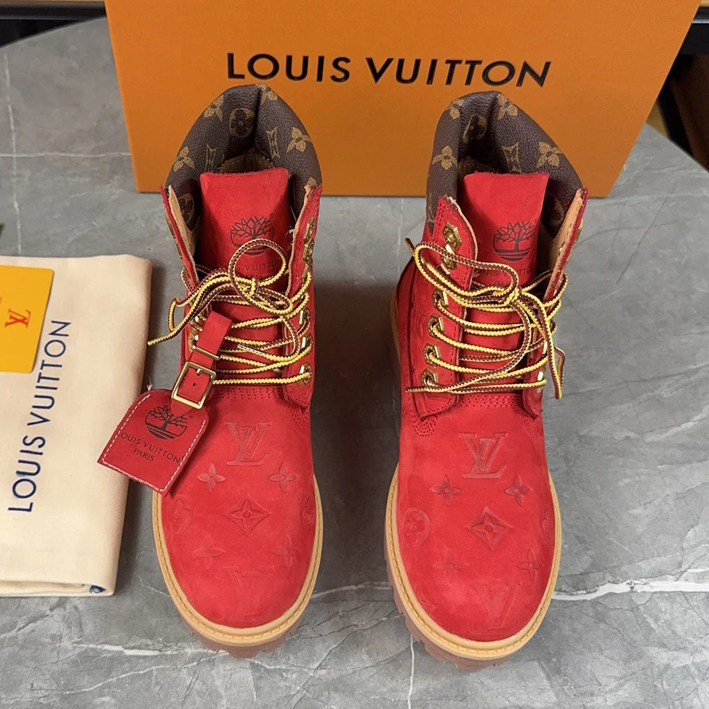 New fashion printed couple's short boots 1024101706
