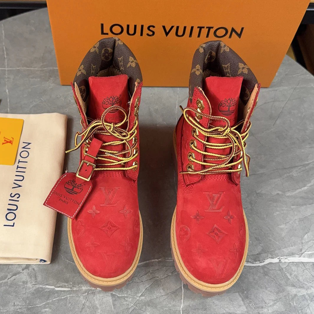 New fashion printed couple's short boots 1024101706