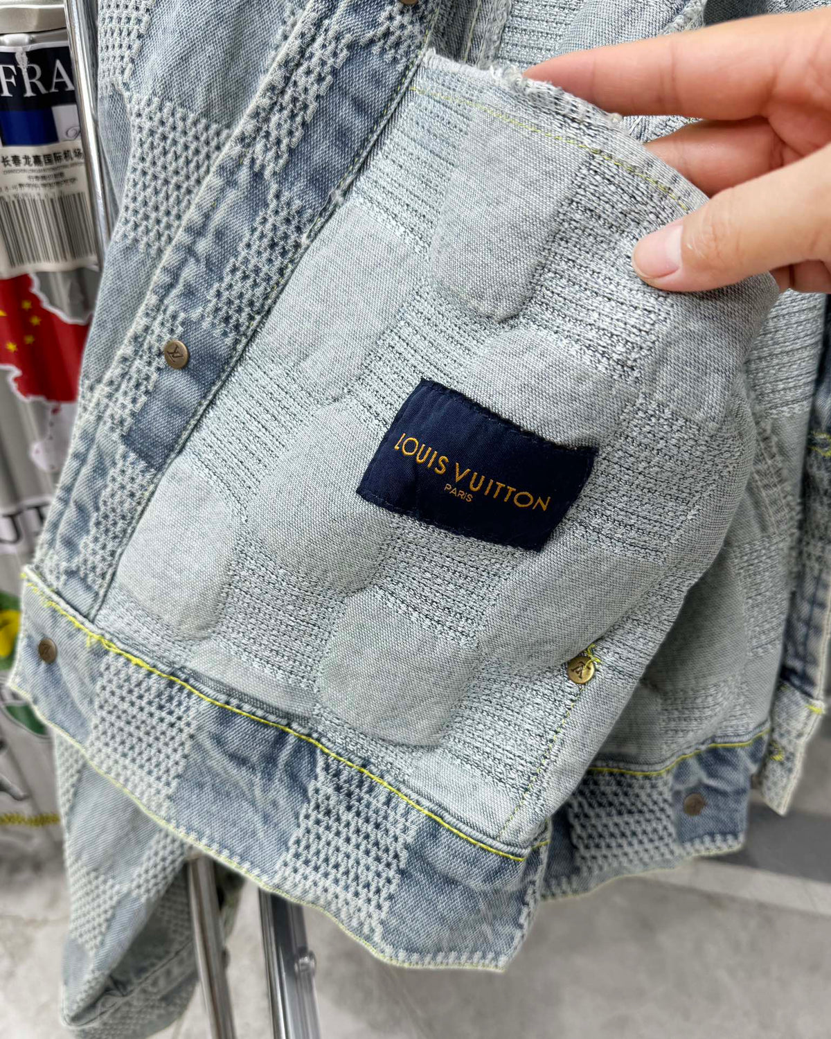 VV Plaid denim jacket 1825022819