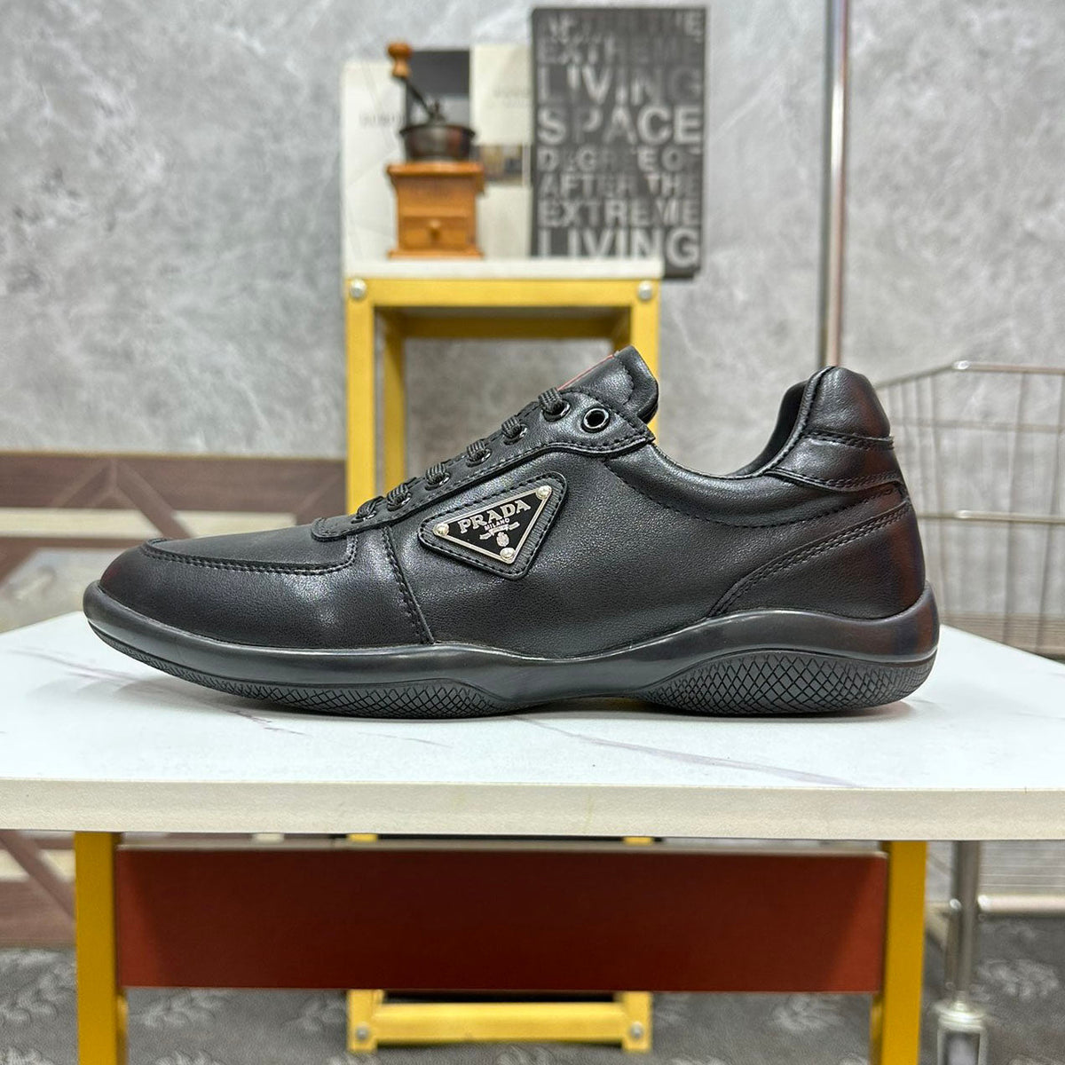 PR Leather lace-up sneakers 1824101301