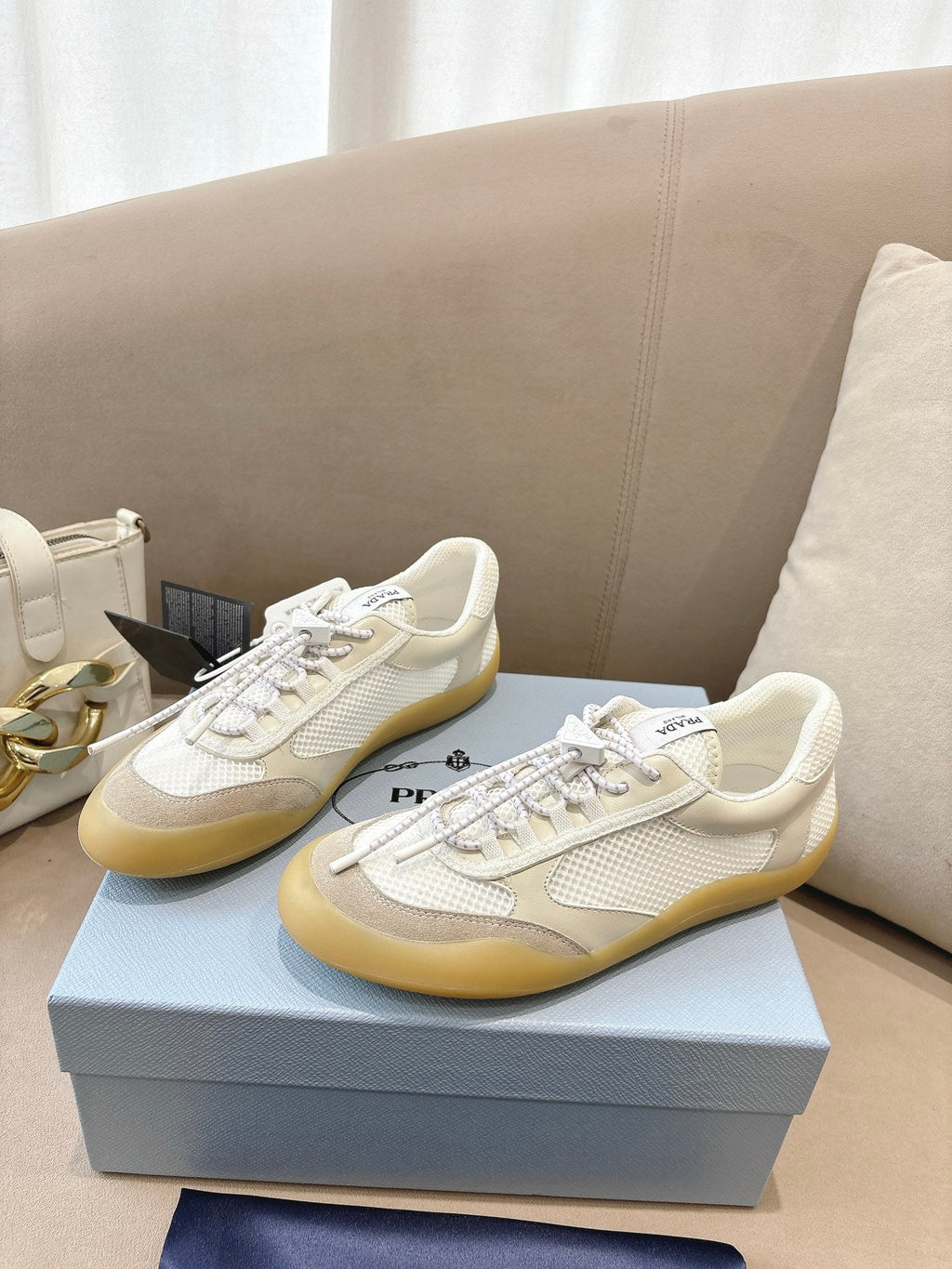 PR Speedrock leather and mesh fabric sneakers 1826051401