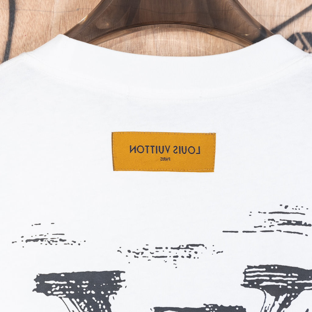 VV Front and back letter print T-shirt 1824103105