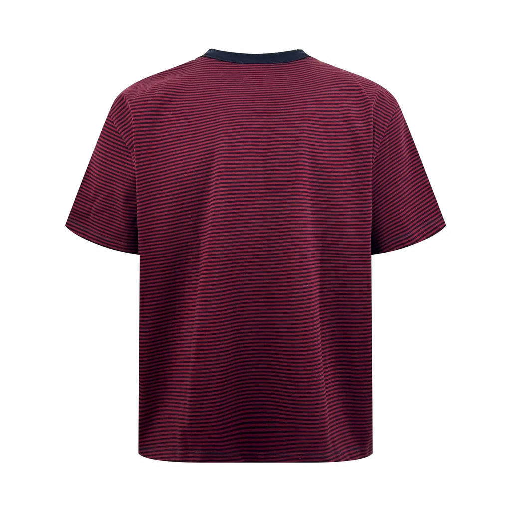 Striped pocket short-sleeved shirt 1426012315