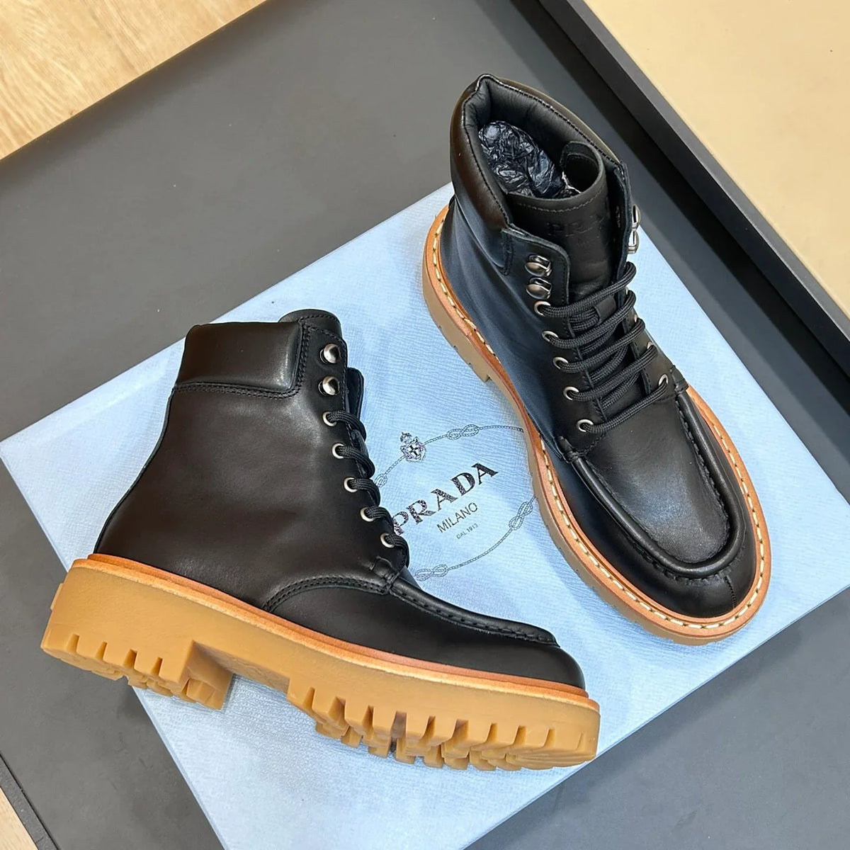New PR Men's Genuine Leather Short Boots 1025103123