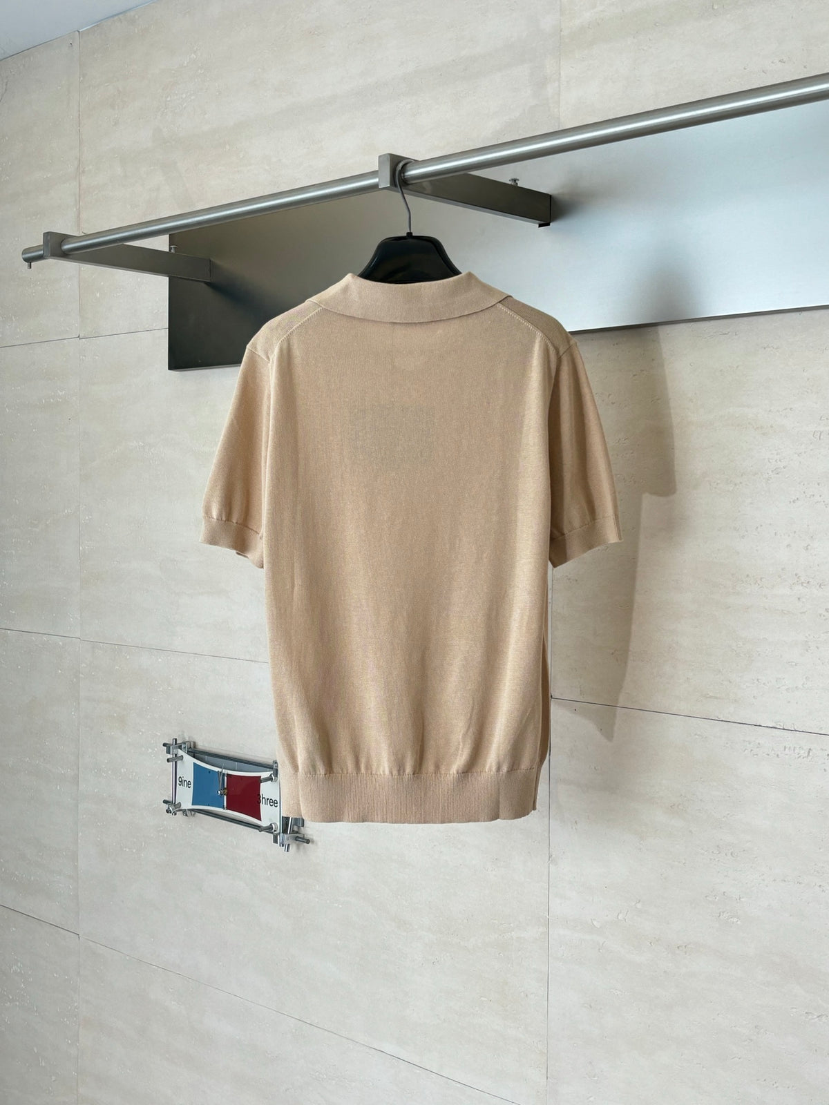PR (Embroidered letter logo) Knitwear Polo Shirt 1826051406