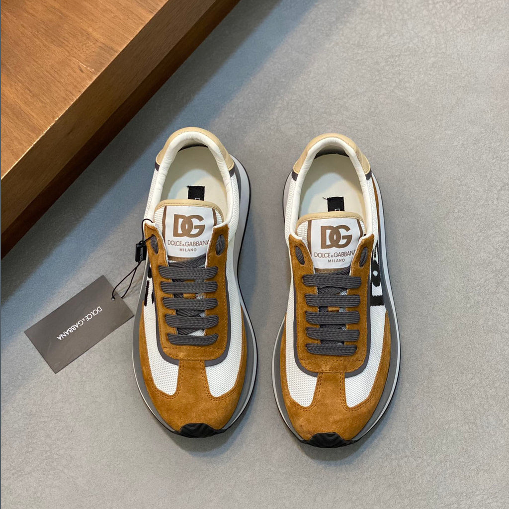 D&G New cowhide lining TPR elastic outsole sneakers XC24092813