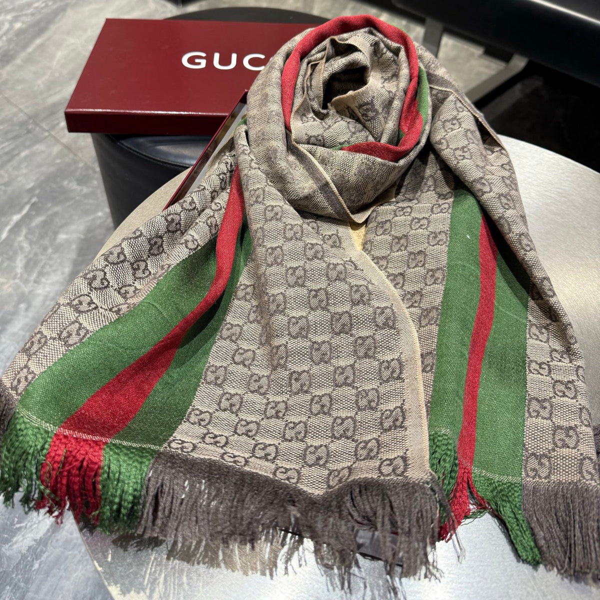 Unisex Double G Wool Scarf 1025110307