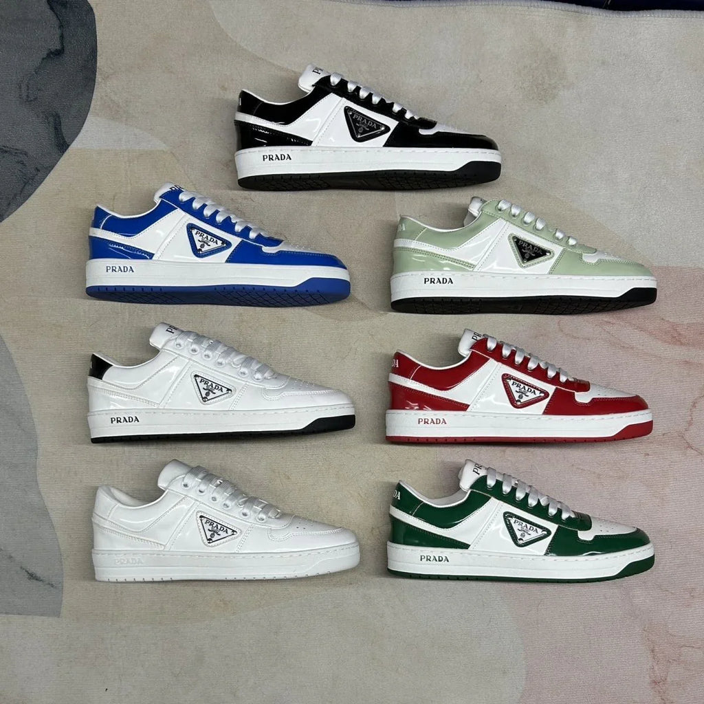 P New Women's and Men's Shoes Casual Shoes Triangle Buckle Lace-up Sneakers 1024060508