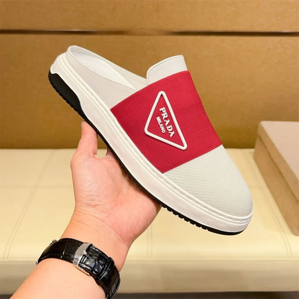 New Breathable Sneakers All-match Slip-on Leather White Shoes 1024080204
