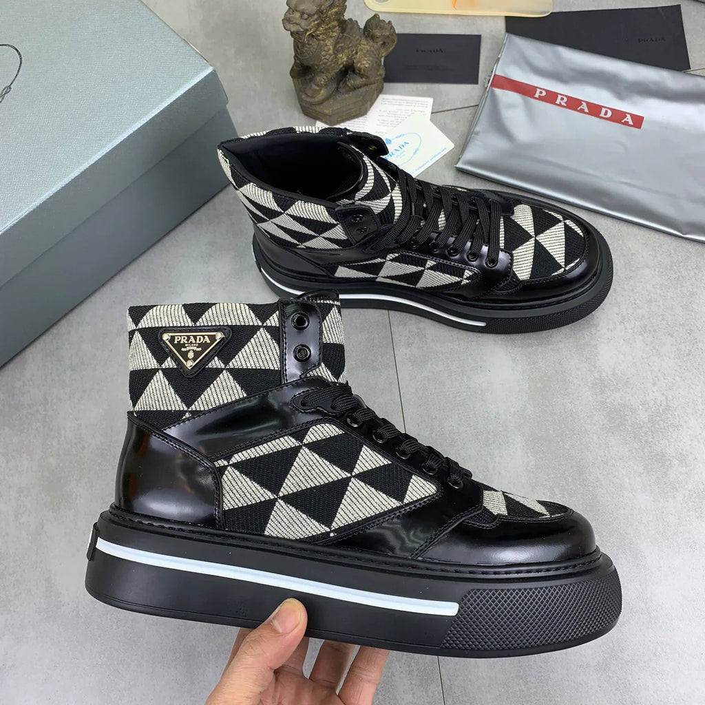 Luxury high top versatile casual sneakers 1024122611