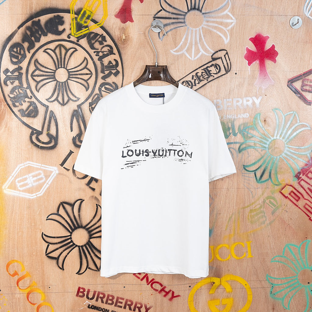 VV Front and back letter print T-shirt 1824103105