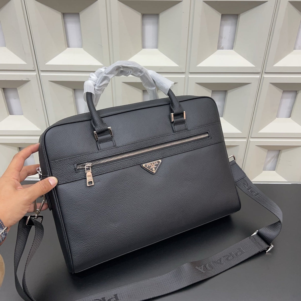 PR leather briefcase 1825111310