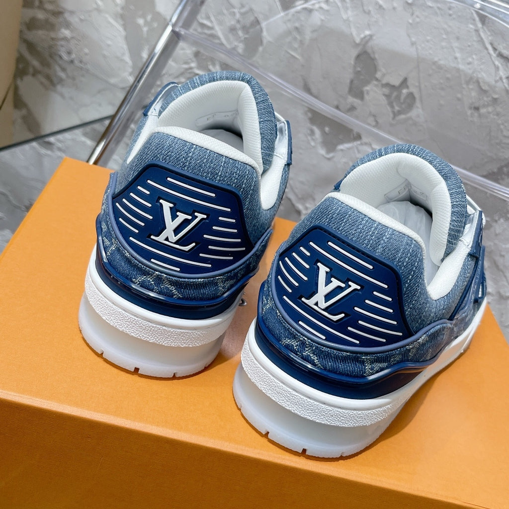 Monogram Denim Trainer Sneakers 1A7S51