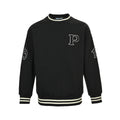 Color-blocked embroidered crewneck sweatshirt 1426011207