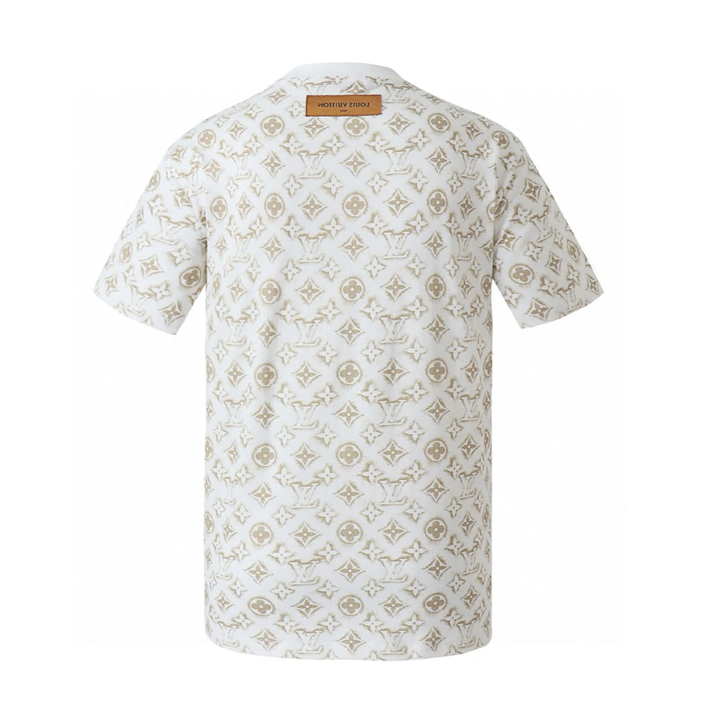 New printed short-sleeved shirt with all-over floral pattern 1426020504