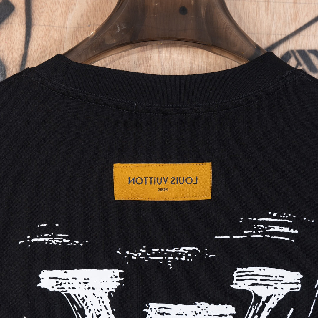 VV Front and back letter print T-shirt 1824103105