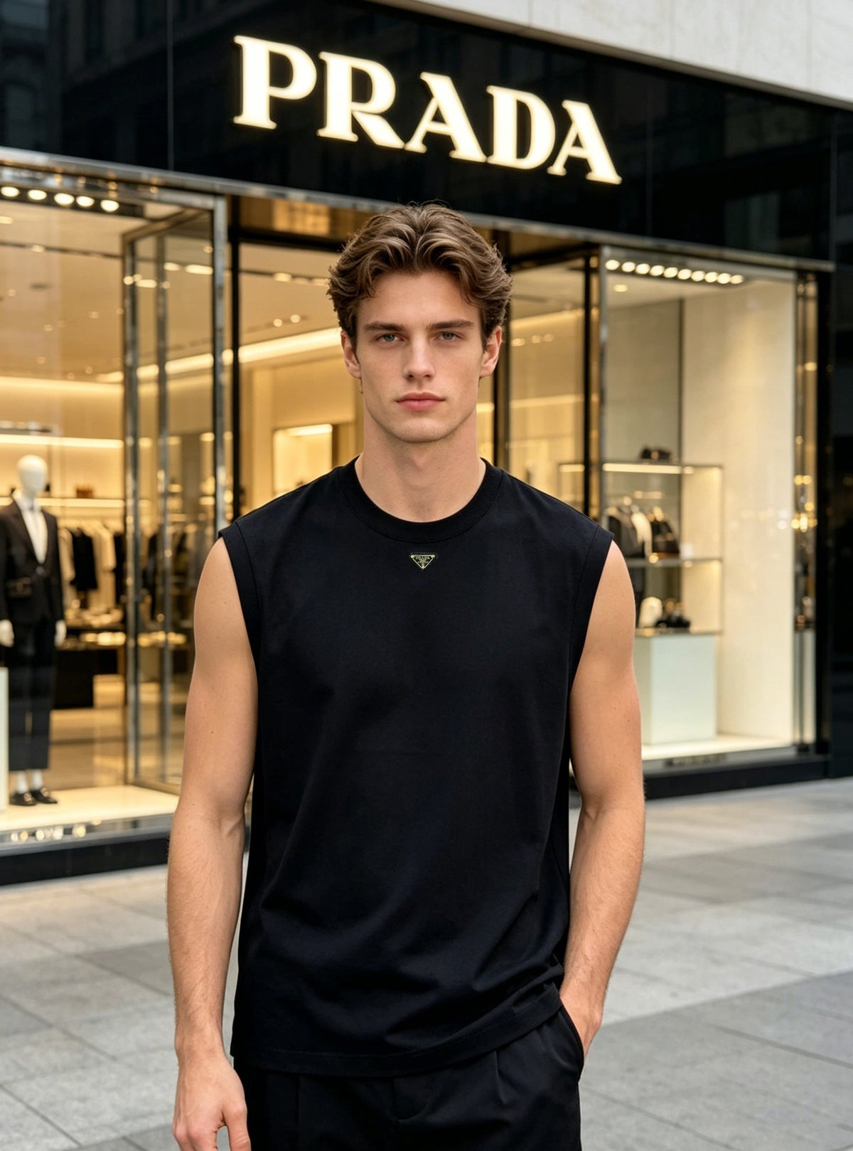 PR sleeveless shirt 1826061201