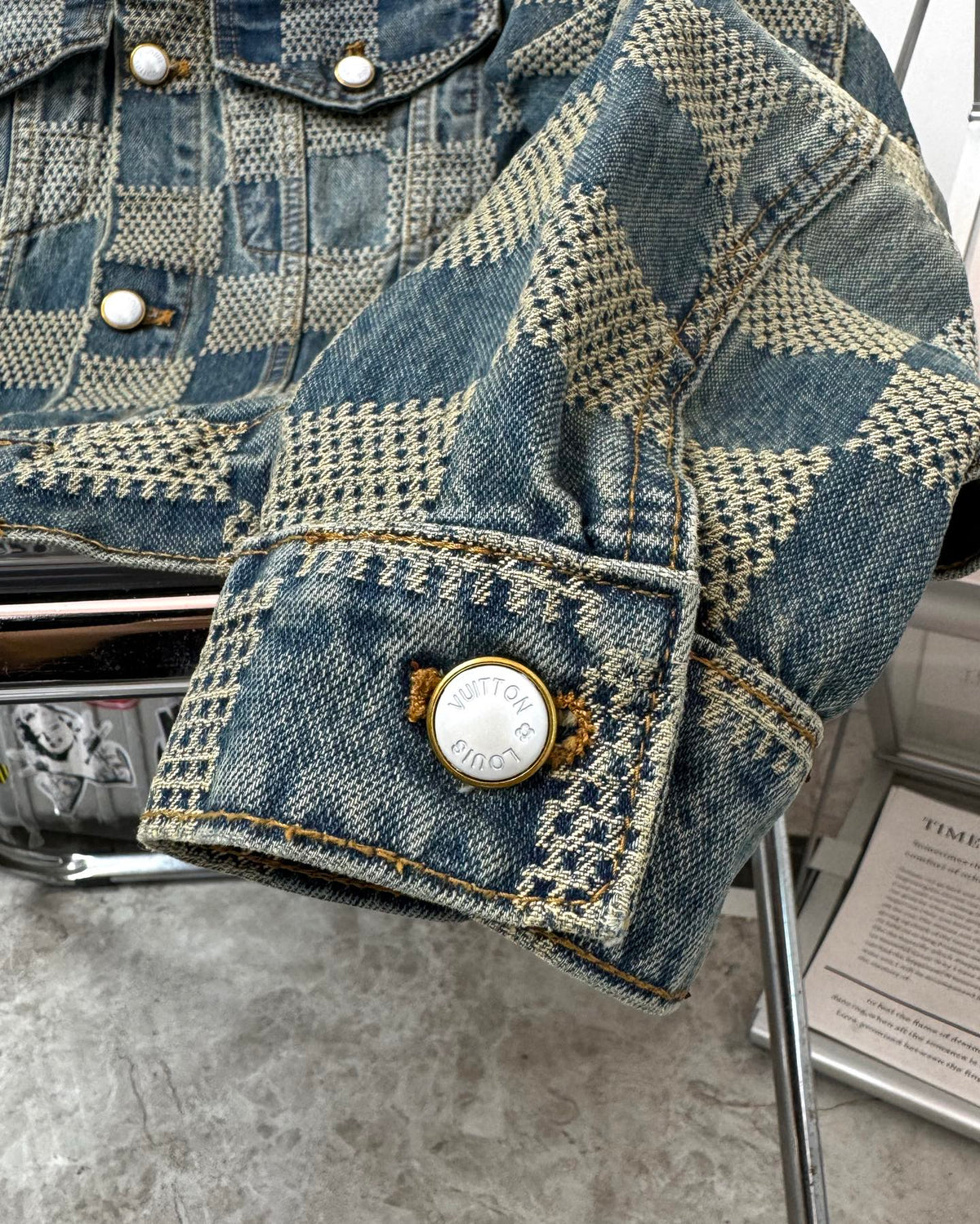 VV Plaid denim jacket 1825022819