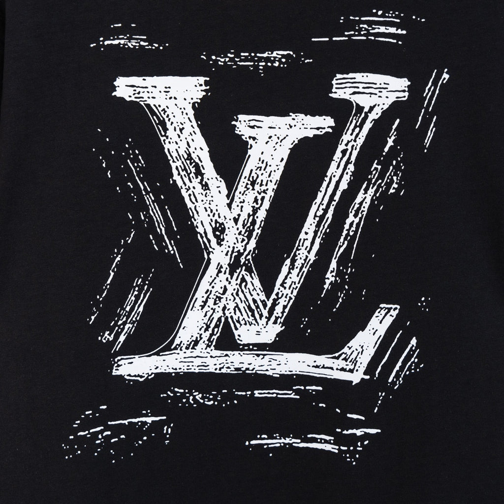 VV Front and back letter print T-shirt 1824103105