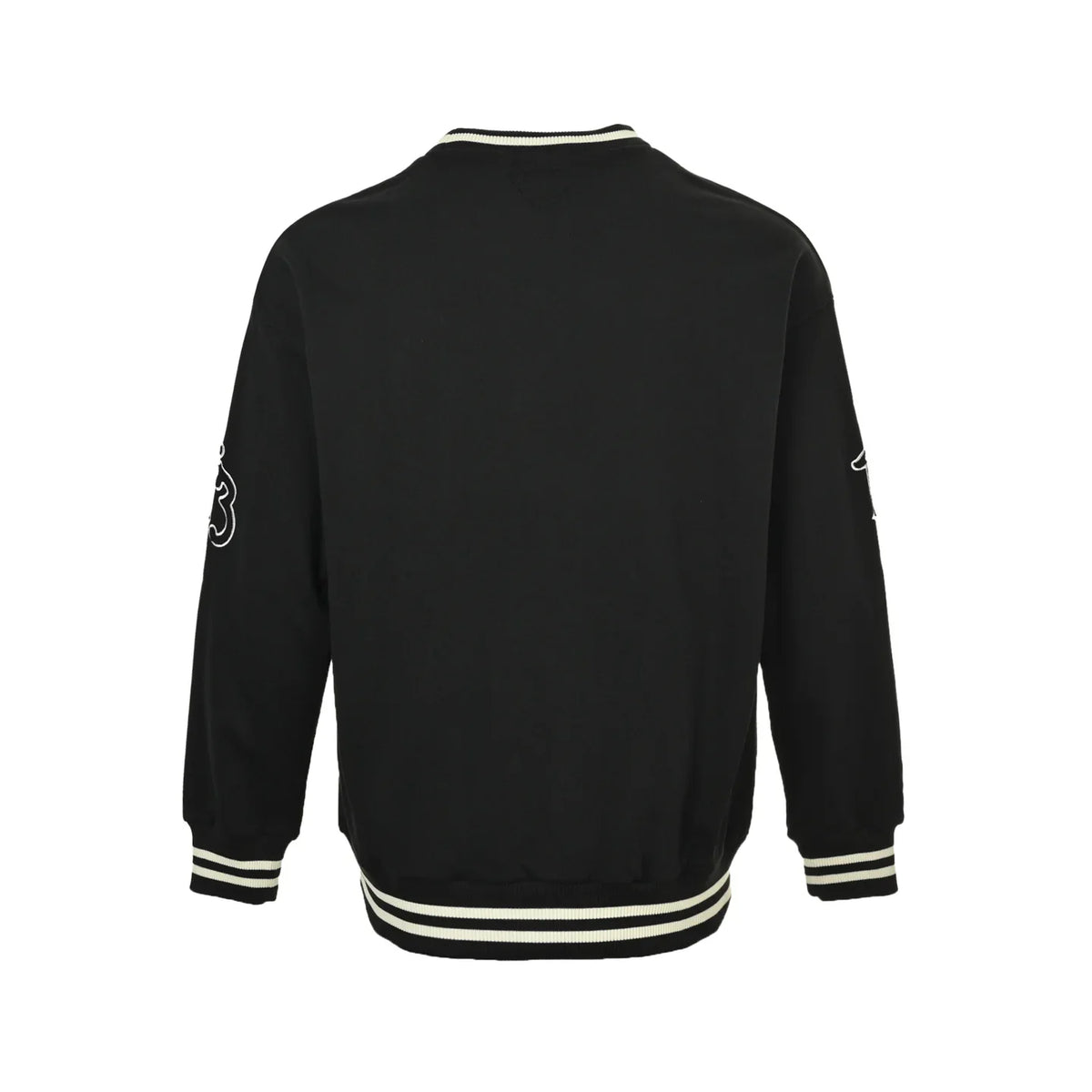 Color-blocked embroidered crewneck sweatshirt 1426011207