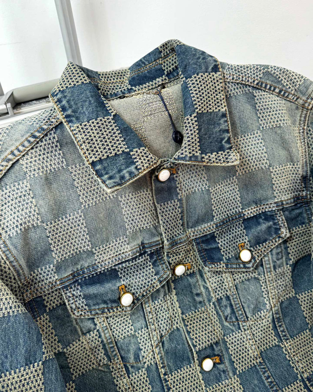 VV Plaid denim jacket 1825022819