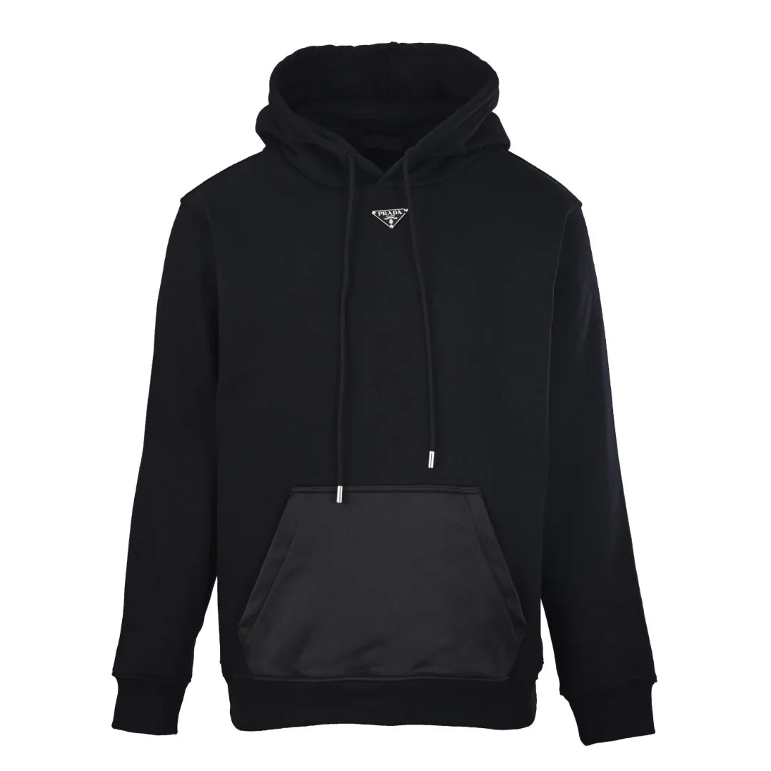 Woven pocket hooded sweatshirt 1426011206