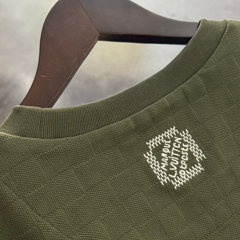 VV Chess jacquard + small logo embroidery T-shirt 1825041706