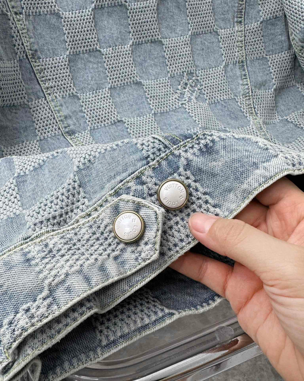 VV Plaid denim jacket 1825022819