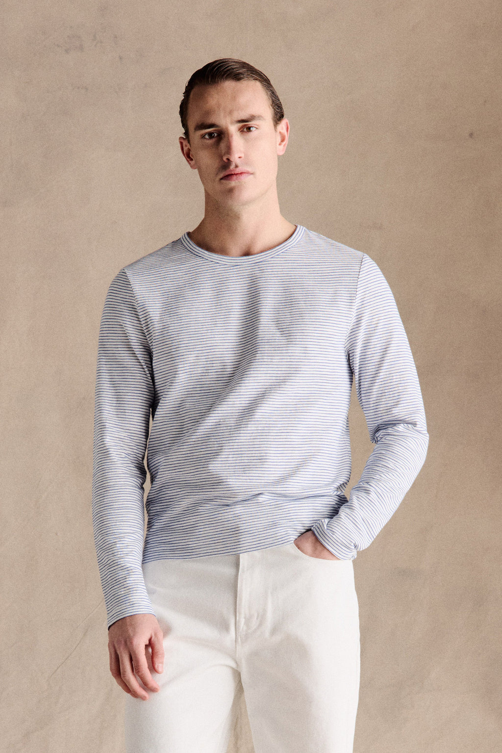 Breton Striped Shirt | Dark Blue