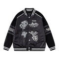 Wool and leather baseball jacket XC0823092606