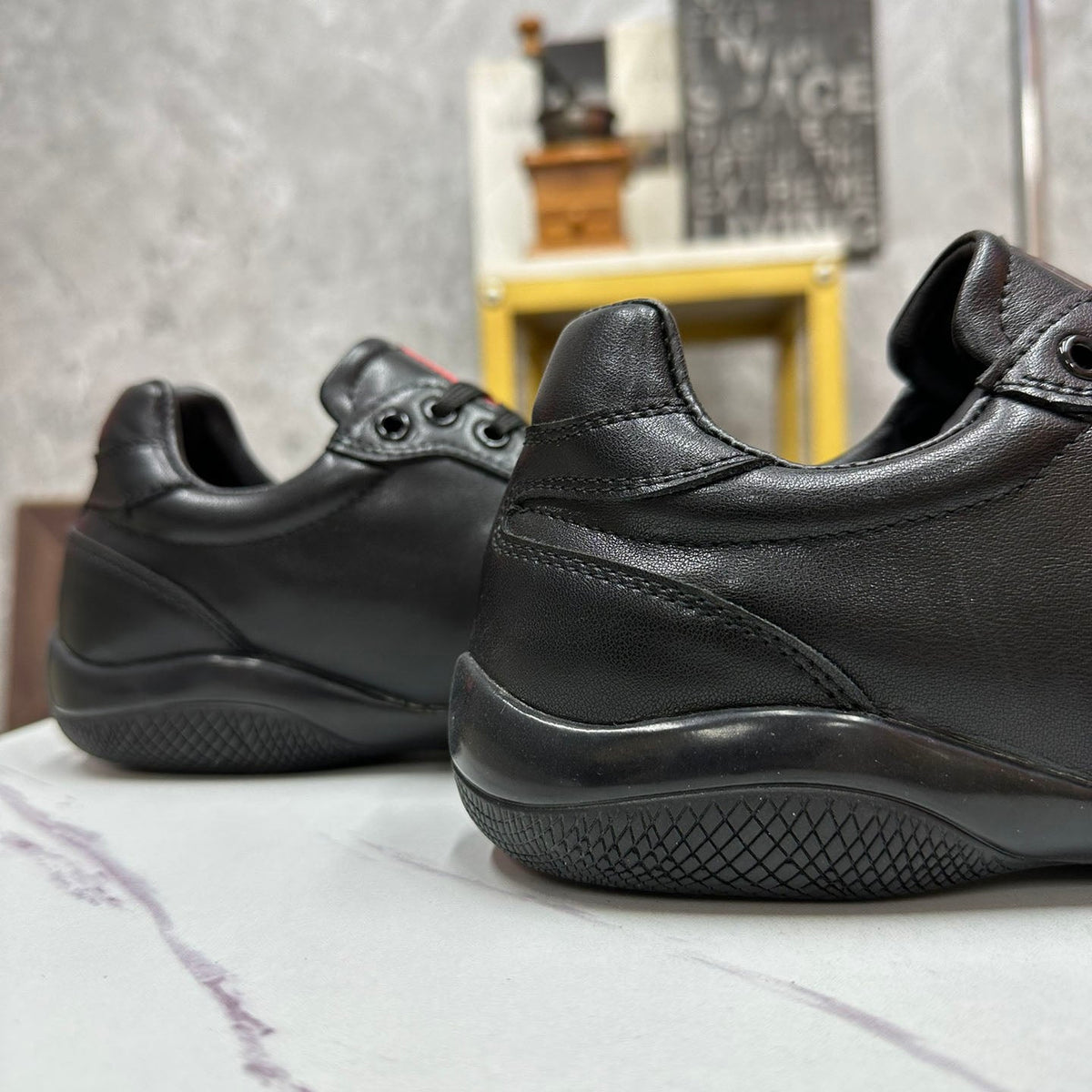 PR Leather lace-up sneakers 1824101301