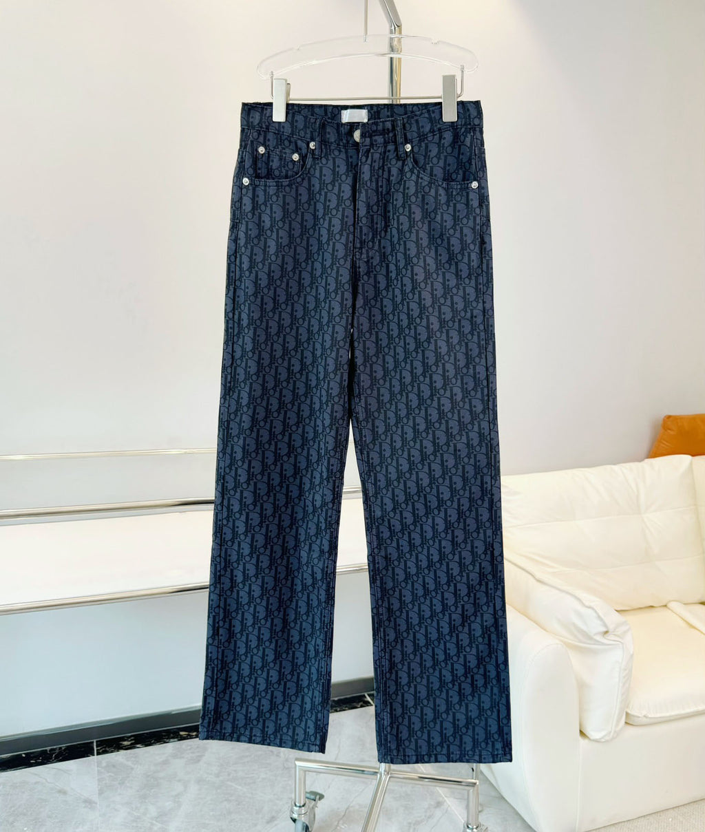 DD Unisex all-over printed jacquard jeans and trousers 1824101101