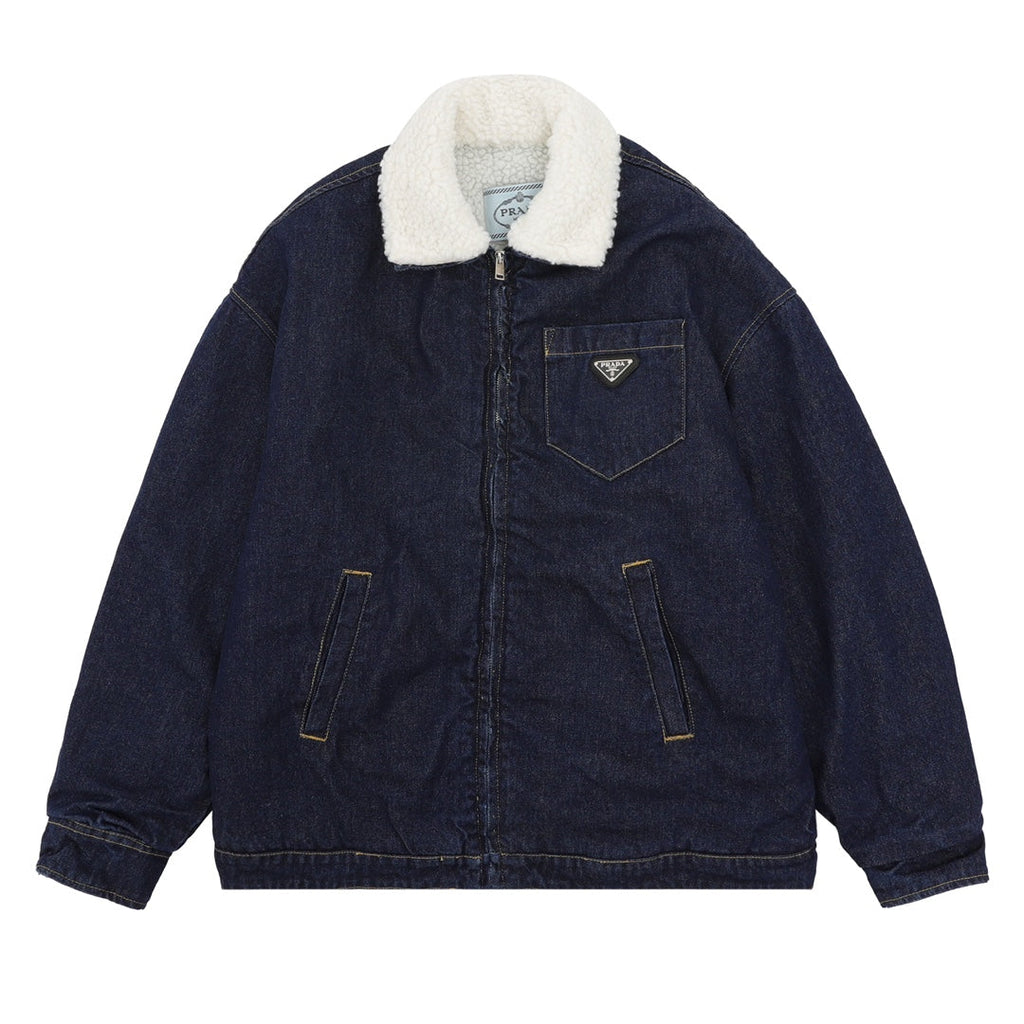PR Denim lapel jacket 1824102506