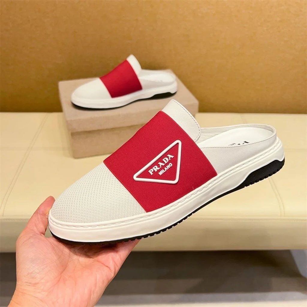 New Breathable Sneakers All-match Slip-on Leather White Shoes 1024080204