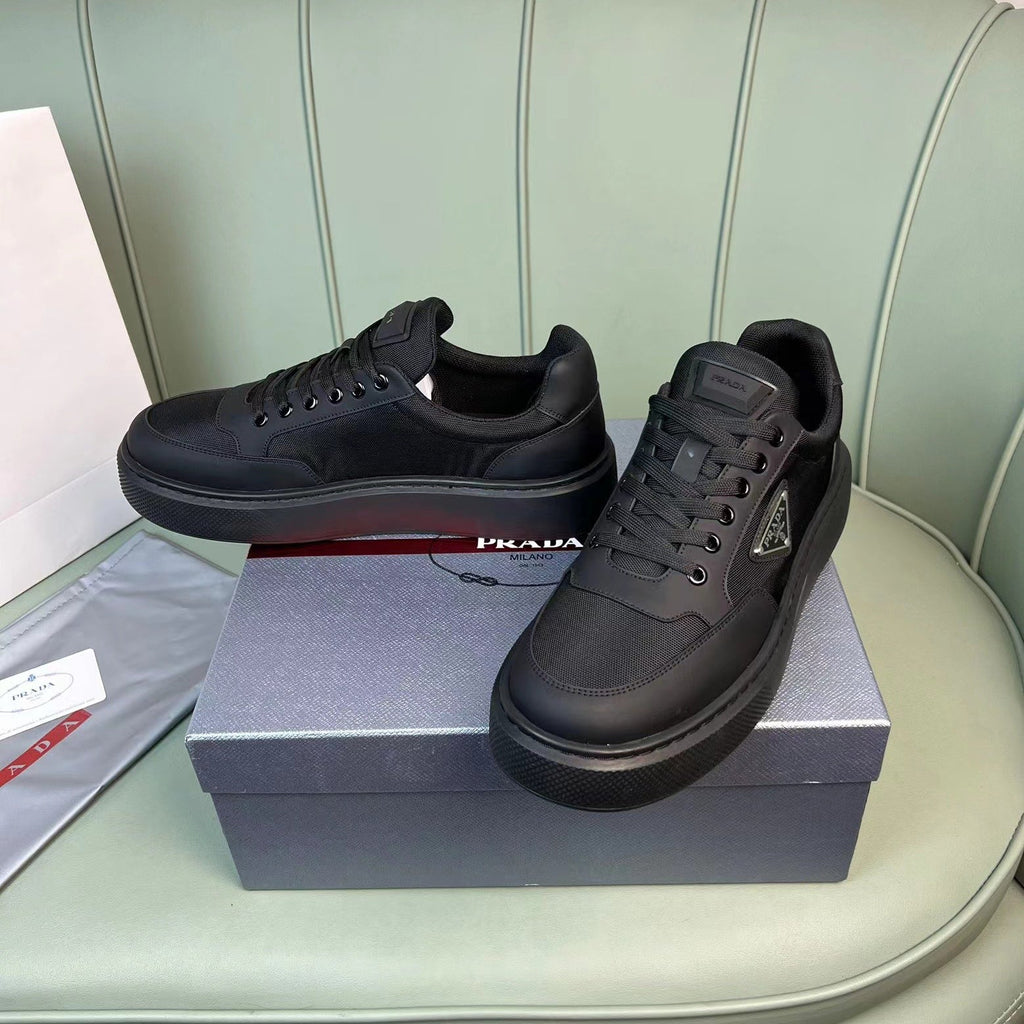 New breathable leather and canvas sneakers 1824041902