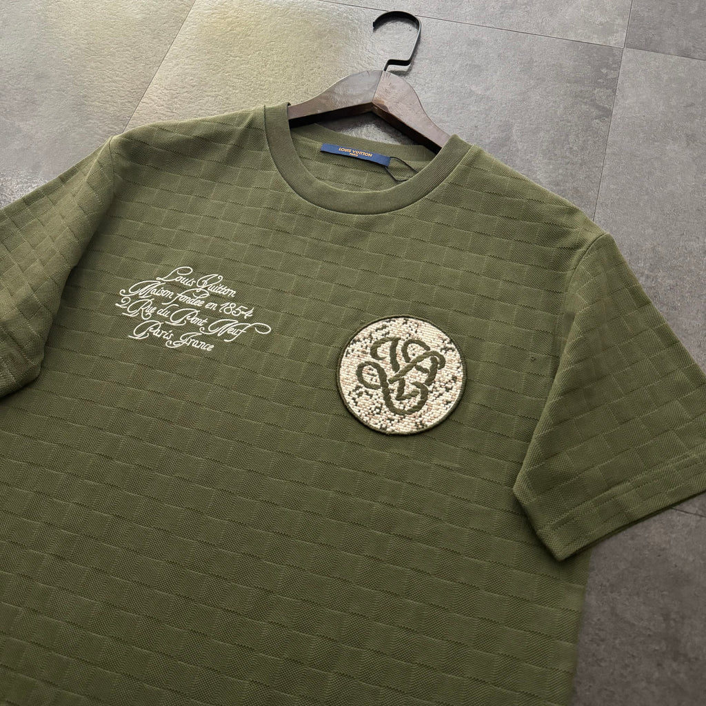 VV Chess jacquard + small logo embroidery T-shirt 1825041706