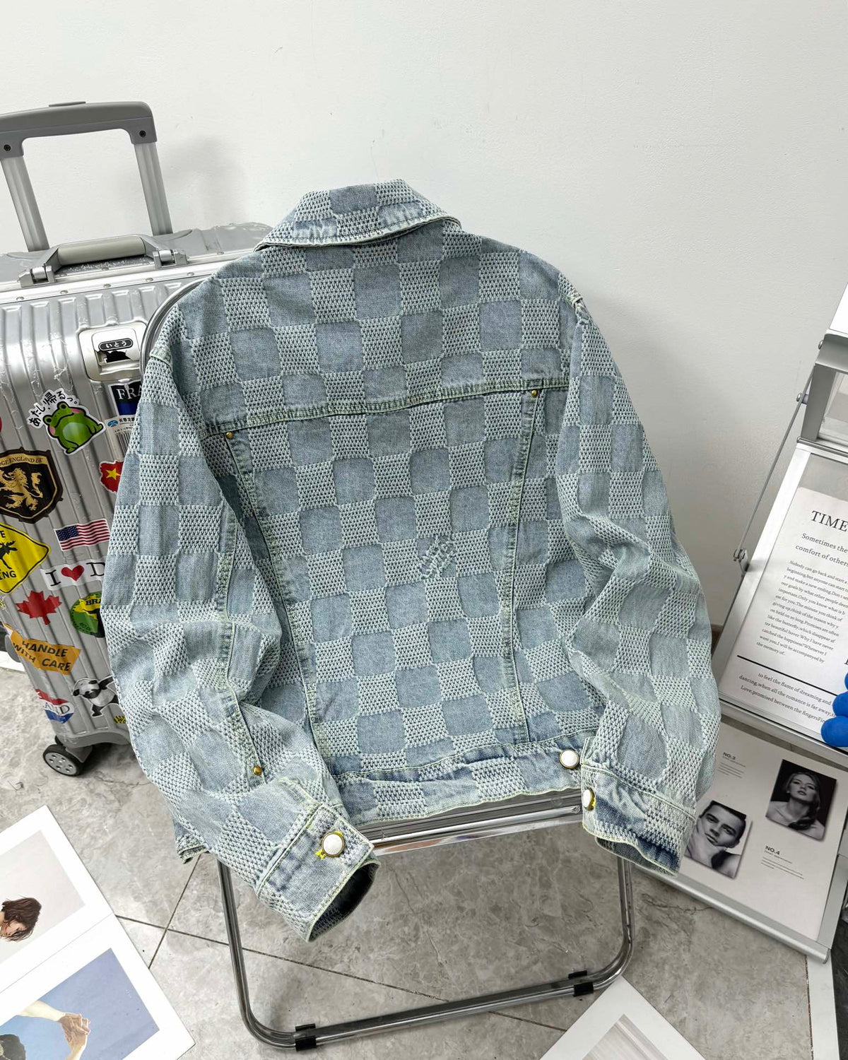 VV Plaid denim jacket 1825022819
