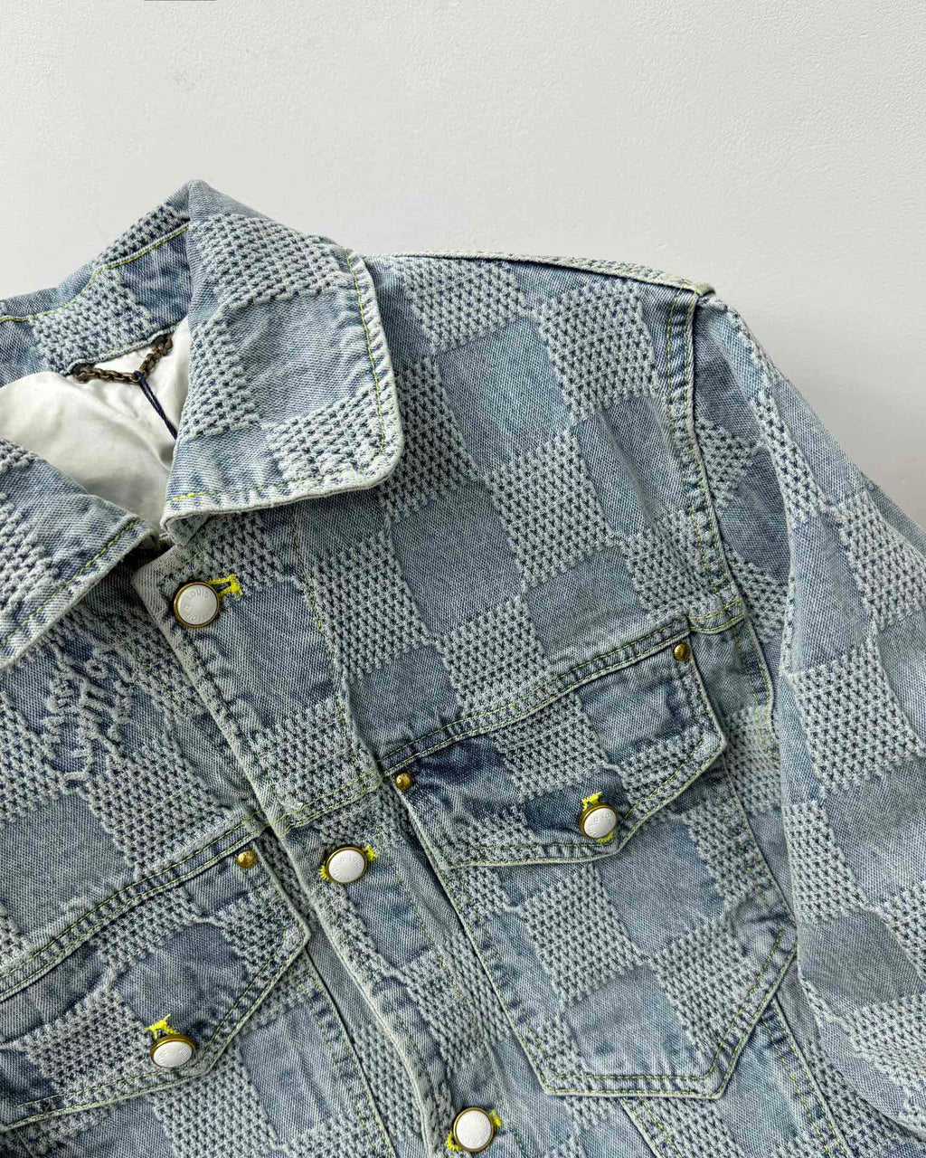 VV Plaid denim jacket 1825022819