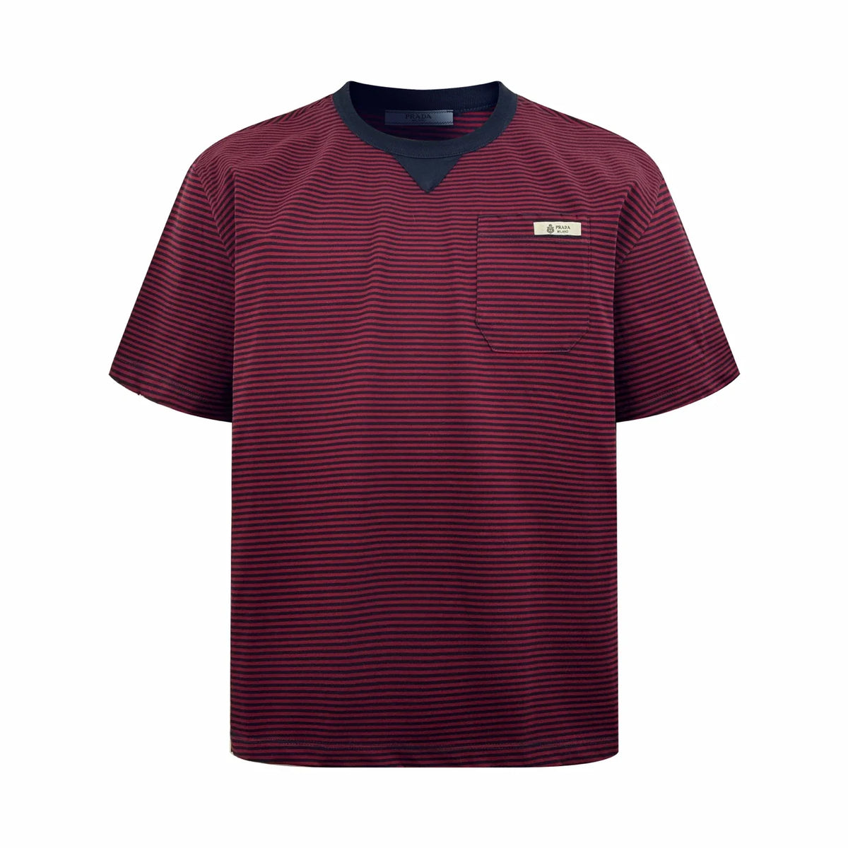 Striped pocket short-sleeved shirt 1426012315