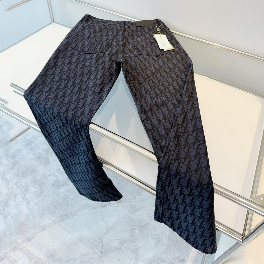 DD Unisex all-over printed jacquard jeans and trousers 1824101101