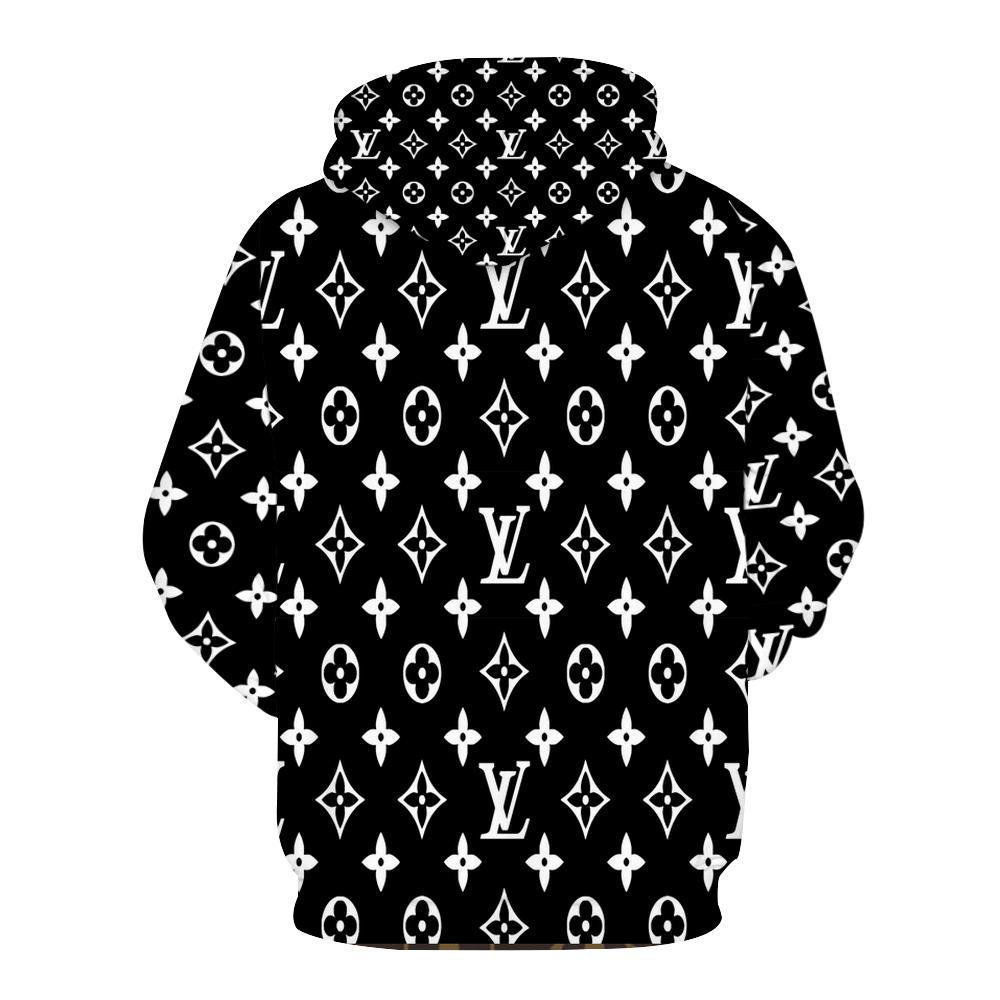 V Logo Loose printed hooded